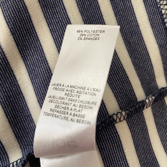 JOE Fresh Striped Shirt Dress Navy and White M - Picture 9 of 10